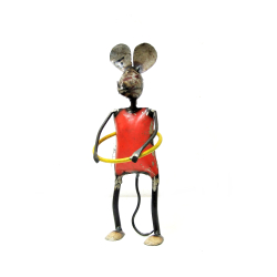 Mysz Hulahop Figurka z metalu z recyclingu